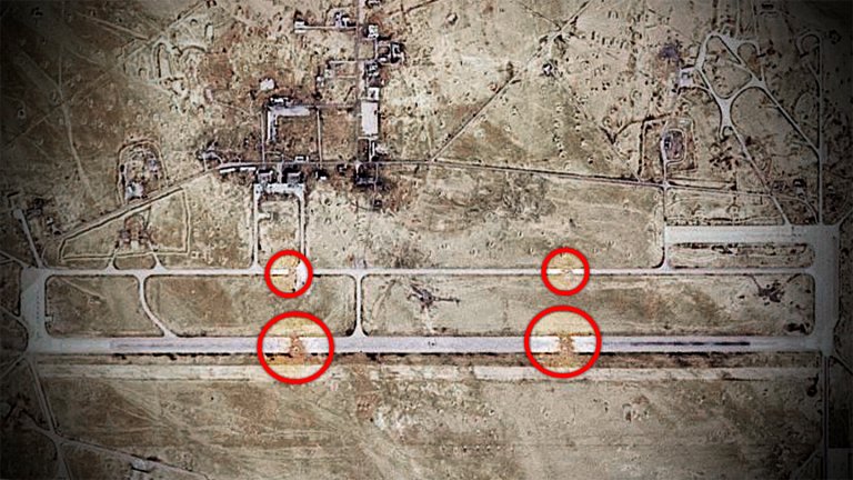 Israel cratered the T4 air base in Syria to keep Turkey from using it.