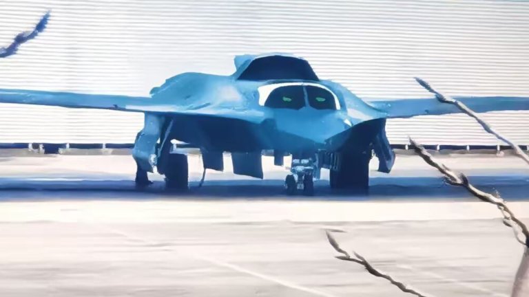 A new image appearing to show China’s ‘J-36’ 6th generation tactical jet parked on the ground has emerged online. If legitimate, this would be the best front view of the aircraft to date, notably providing clear proof of the canopy design and further confirmation of a side-by-side seating arrangement.